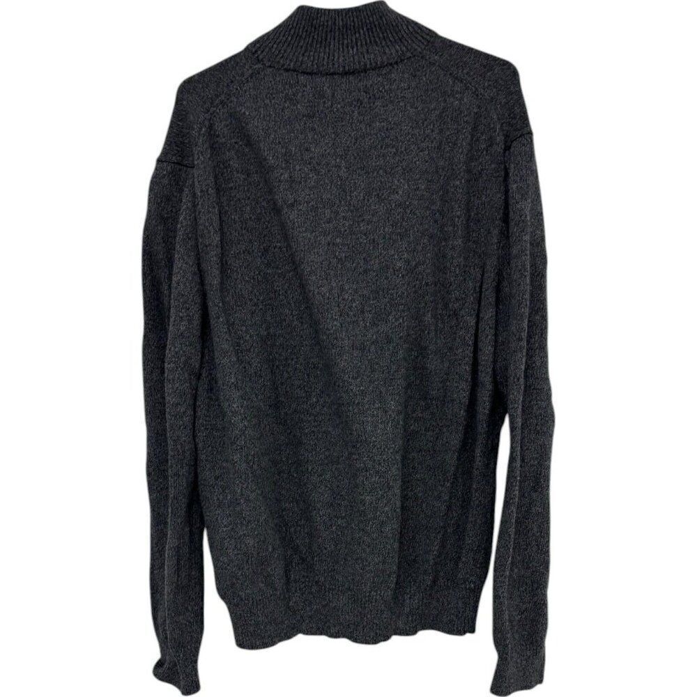 Polo Ralph Lauren Mens Sweater 2XL Gray 1/4 Zip Knit Mock Neck Pullover Preppy - Picture 3 of 9